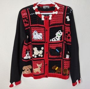 Collective Works of Berek Dog lover cardigan sz L